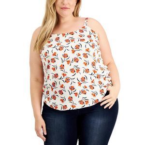 NWT Bar III Floral Cami Top SZ 3X